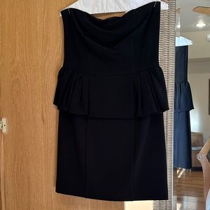 Express Black Strapless Dress